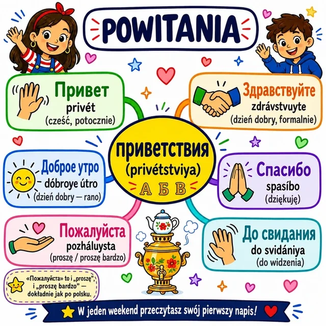 Mapa myśli: Powitania